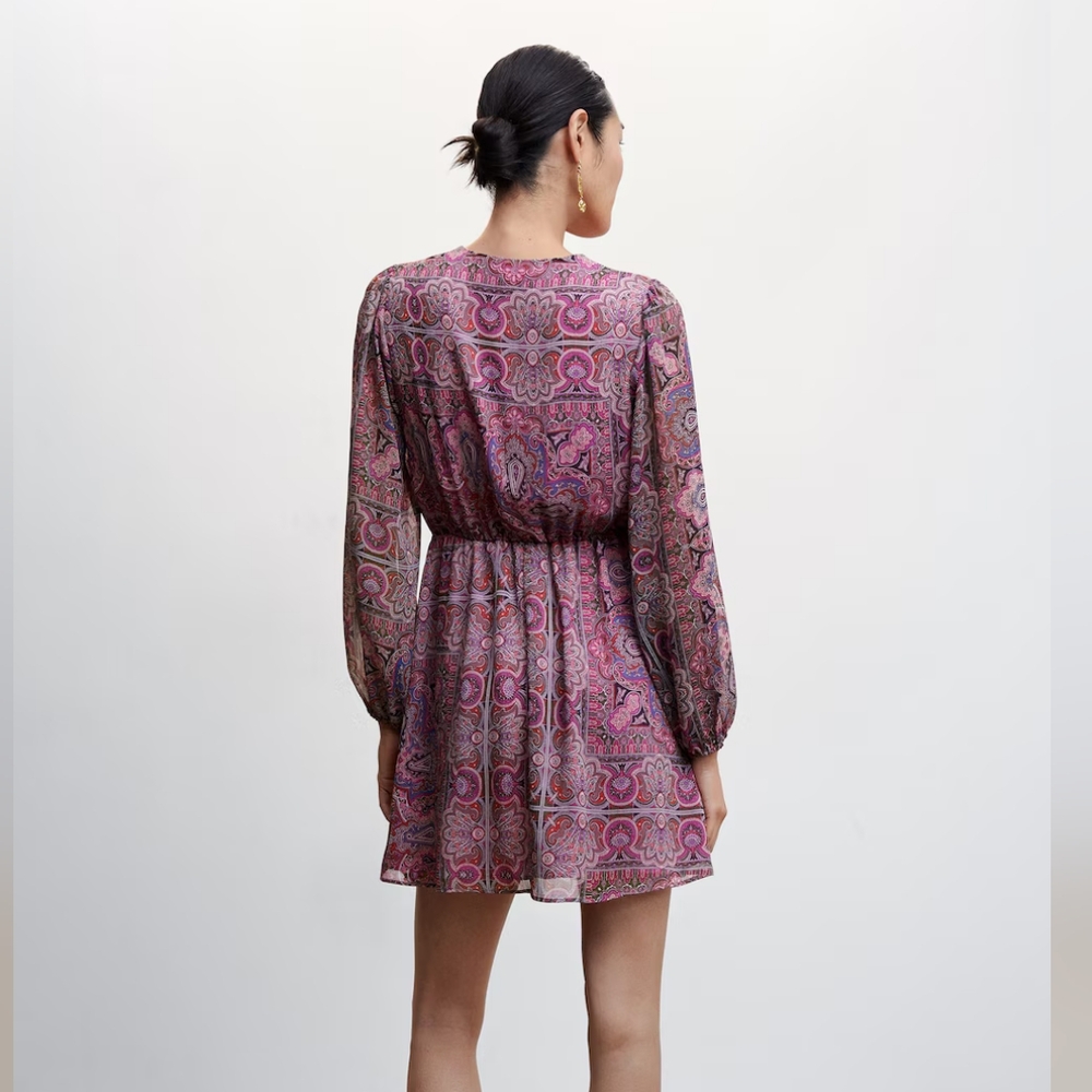 MANGO Paisley dress - Picture 4 of 6